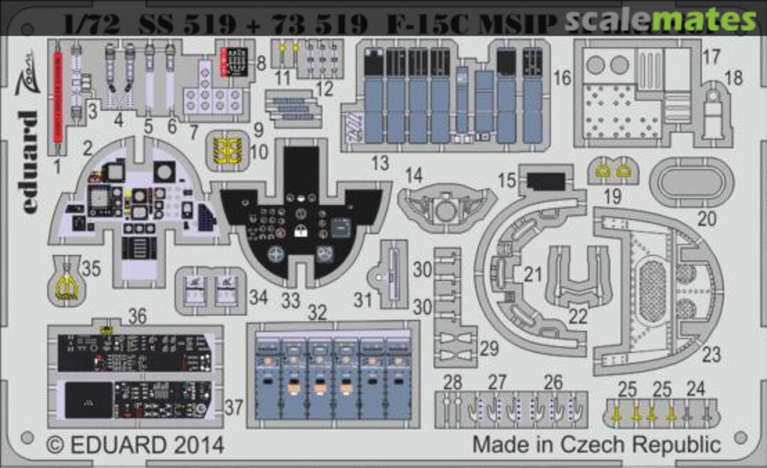 Boxart F-15C MSIP II interior S.A. SS519 Eduard