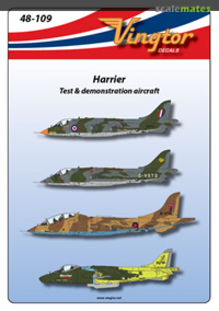 Boxart Harrier 48-109 Vingtor Decals