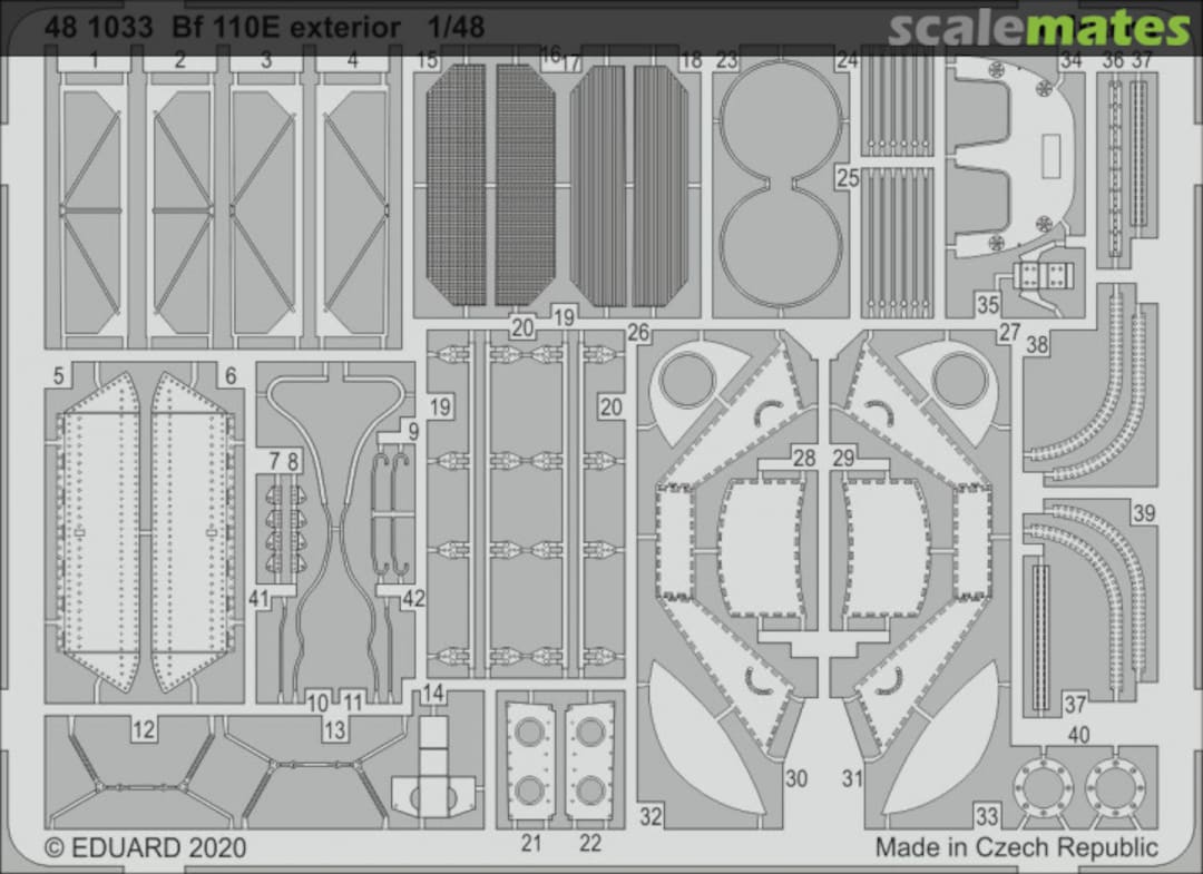 Boxart Bf 110E exterior DRAGON 481033 Eduard