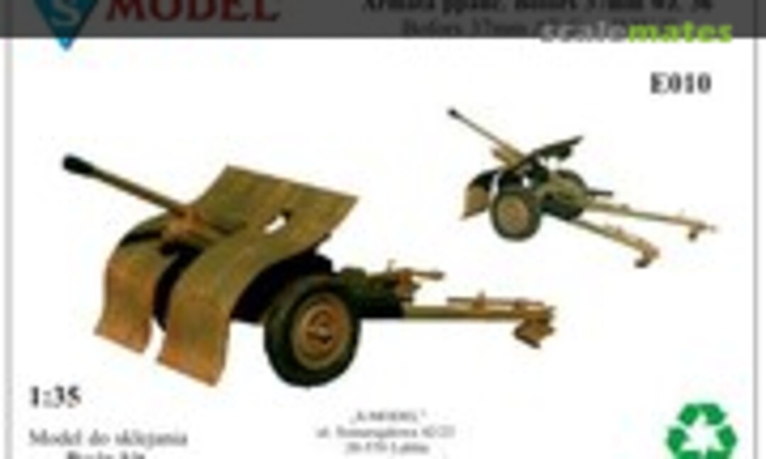 1:35 Bofors 37 mm AT gun (S-Model (Poland) E010)