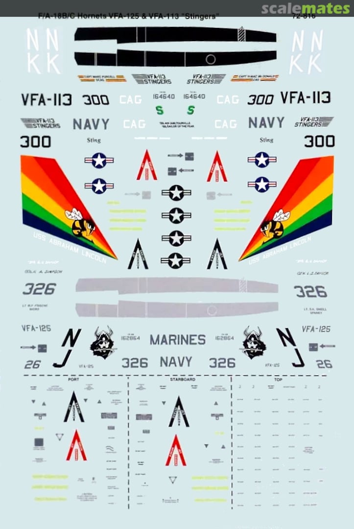 Boxart F/A-18B/C 72-0816 SuperScale International