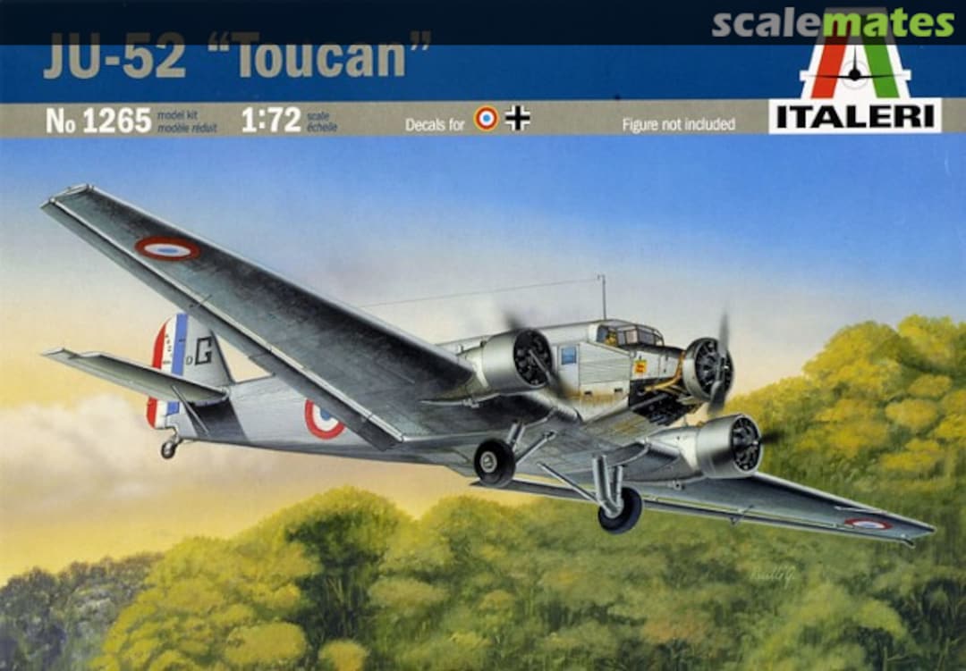 Boxart JU-52 "Toucan" 1265 Italeri