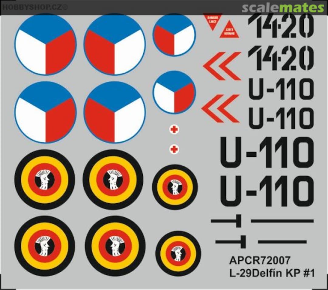 Boxart L-29 Delfín KP #1 APCR72007 APC Decals