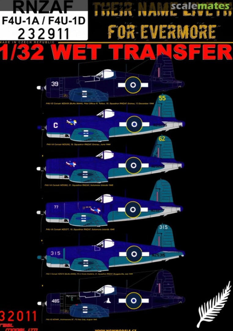 Boxart RNZAF 232911 HGW Models