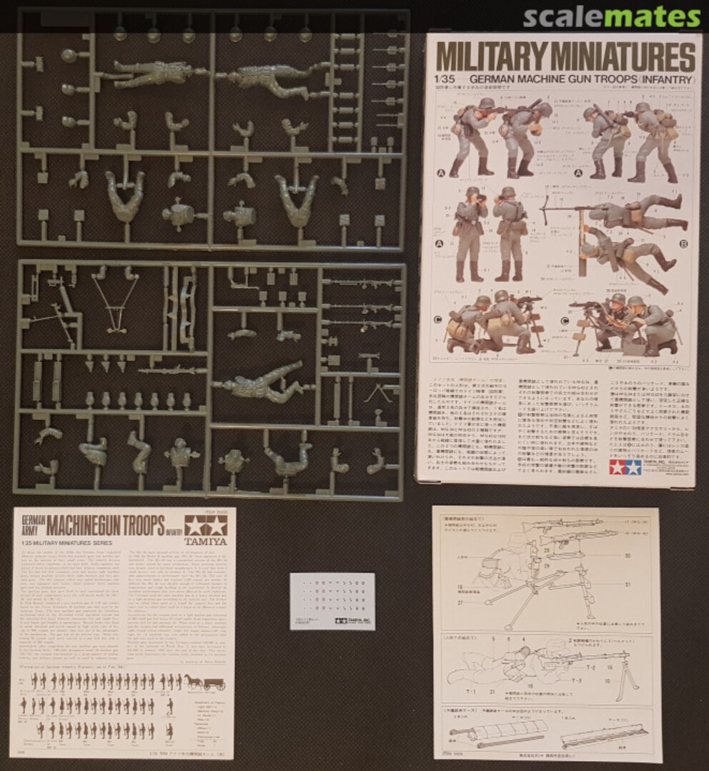 Contents Machine Gun Troops 35038 Tamiya