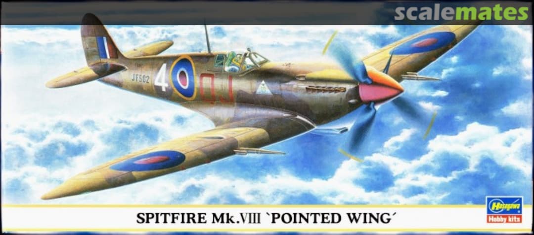 Boxart Spitfire Mk.VIII 'Pointed Wing' 00692 Hasegawa