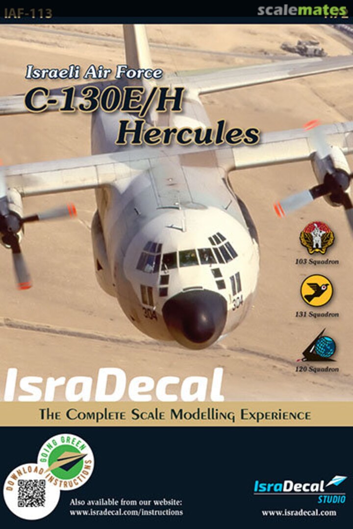 Boxart C-130E/H Hercules IAF-113 IsraDecal Studio