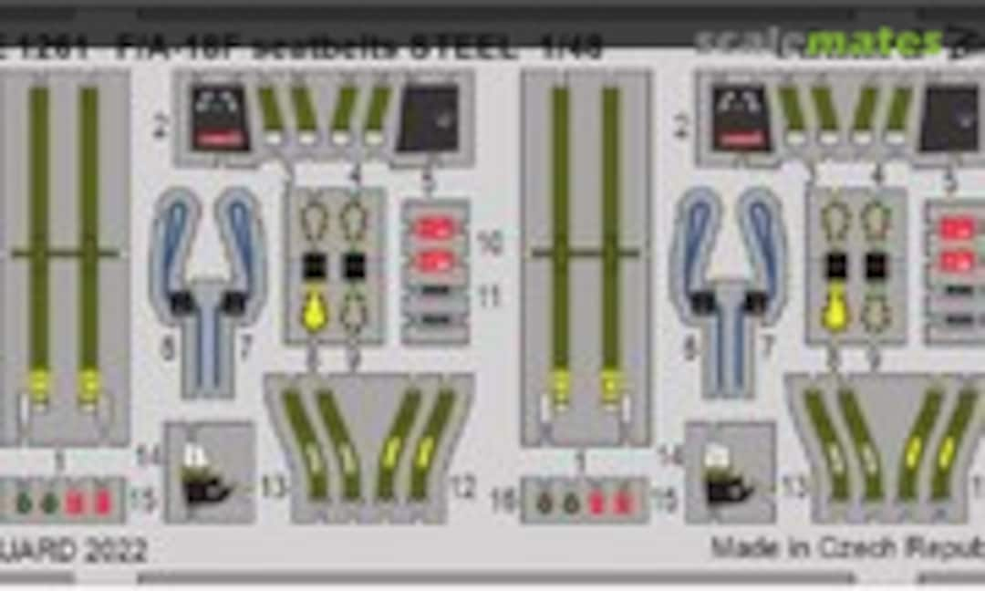 1:48 F/A-18F Super Hornet - Seatbelts STEEL (Eduard FE1261)