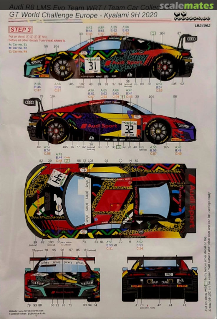 Boxart Audi R8 LMS Evo - Team WRT/Team Car Collection LB24062 LB Production