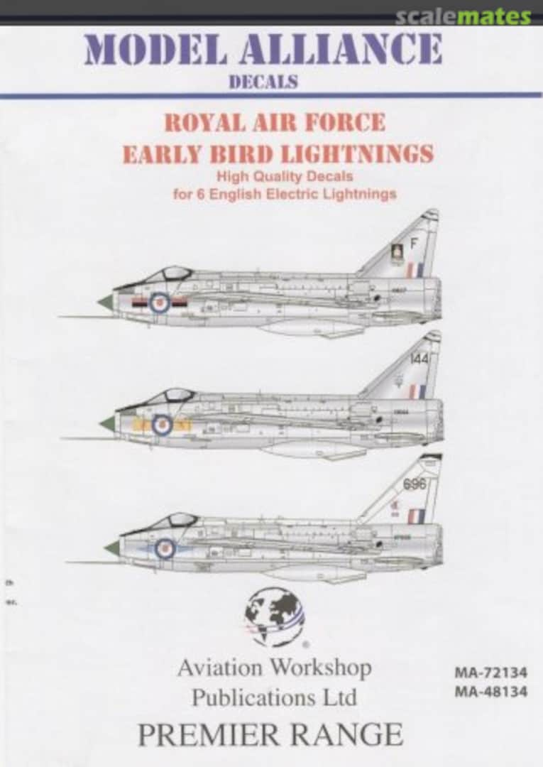 Boxart Royal Air Force Early Bird Lightnings MA-72134 Model Alliance