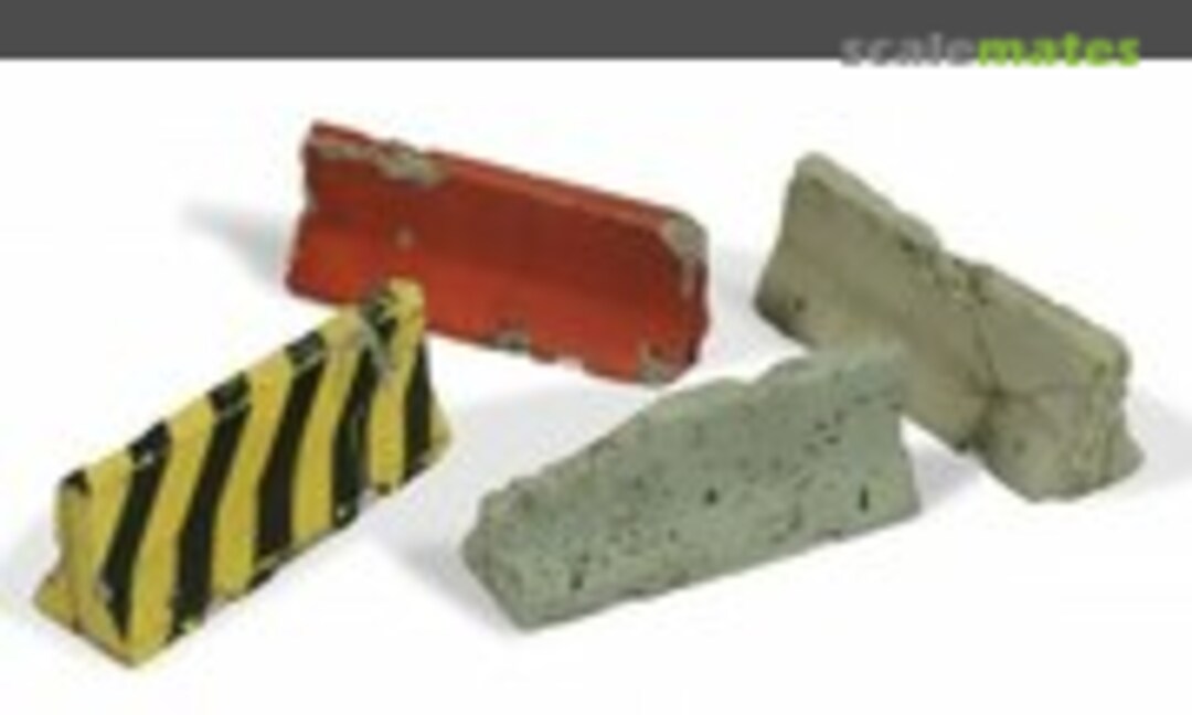 Damaged Concrete Barriers, Type 1 (Add On parts 35-0087)