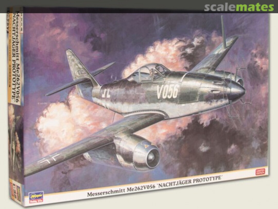 Boxart Messerschmitt Me262V056 'Nachtjäger Prototype' 08237 Hasegawa