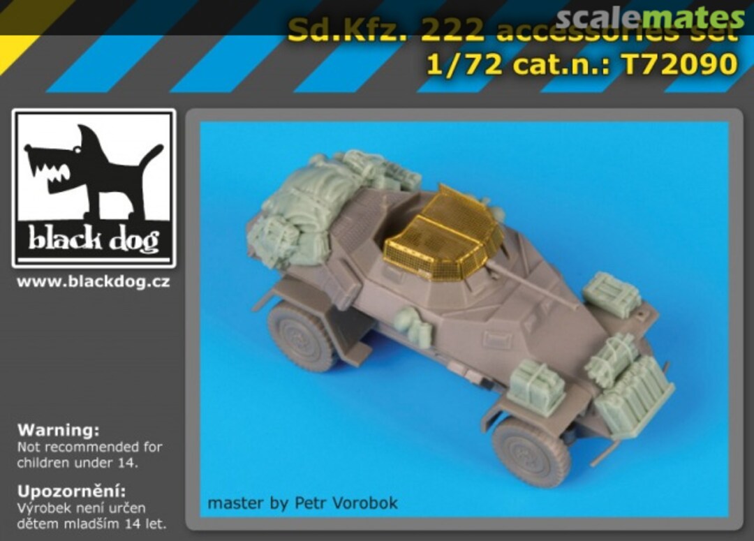 Boxart Sd.Kfz. 222 Accessories Set T72090 Black Dog