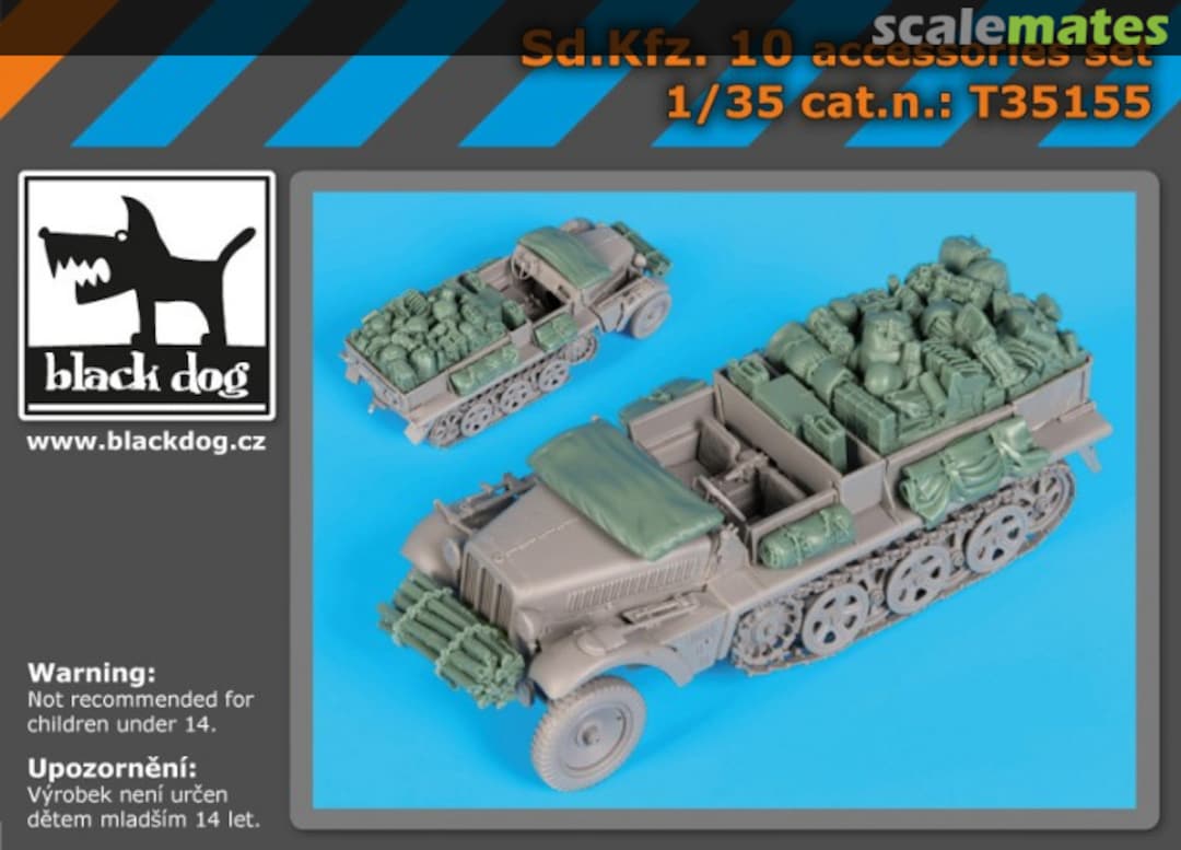 Boxart Sd.Kfz 10 accessories set T35155 Black Dog