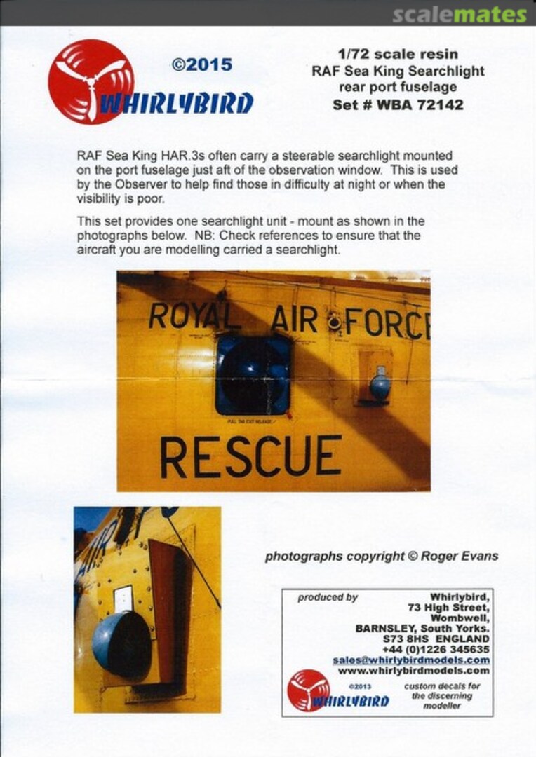 Boxart RAF Sea King Searchlight WBA72142 Whirlybird