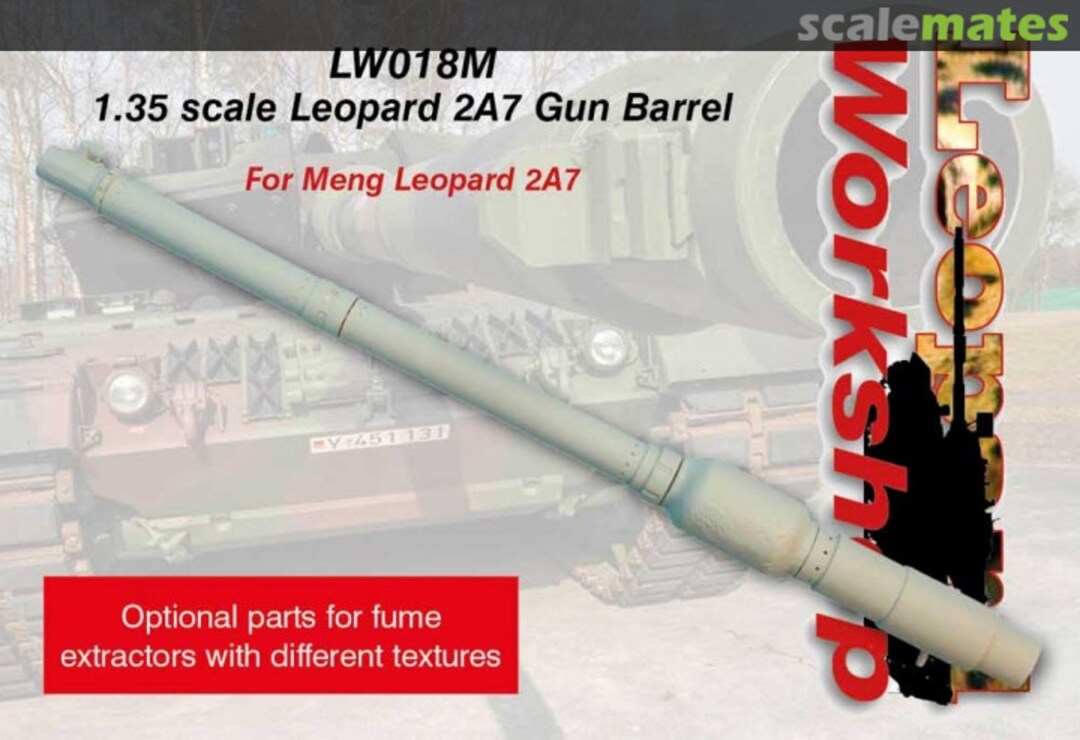 Boxart Leopard 2A7 Gun Barrel LW018M Leopard Workshop