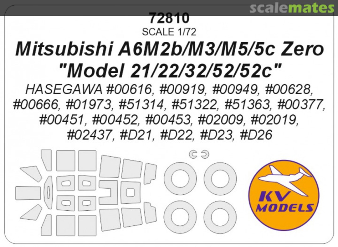 Boxart A6M Zero 72810 KV Models