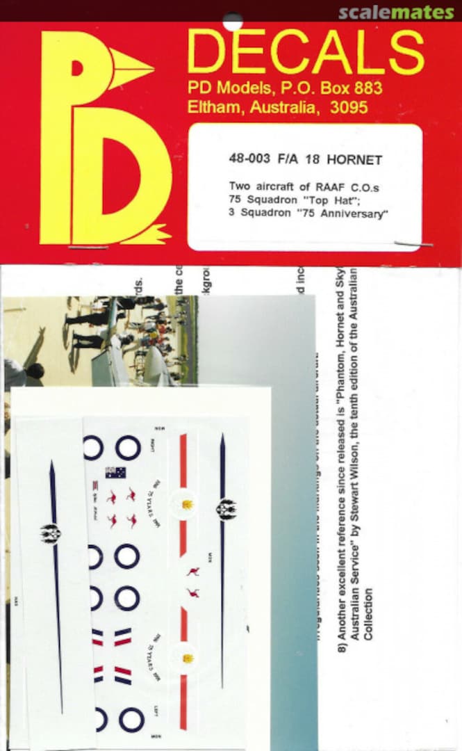 Boxart F/A-18 Hornet 48-003 PD Decals