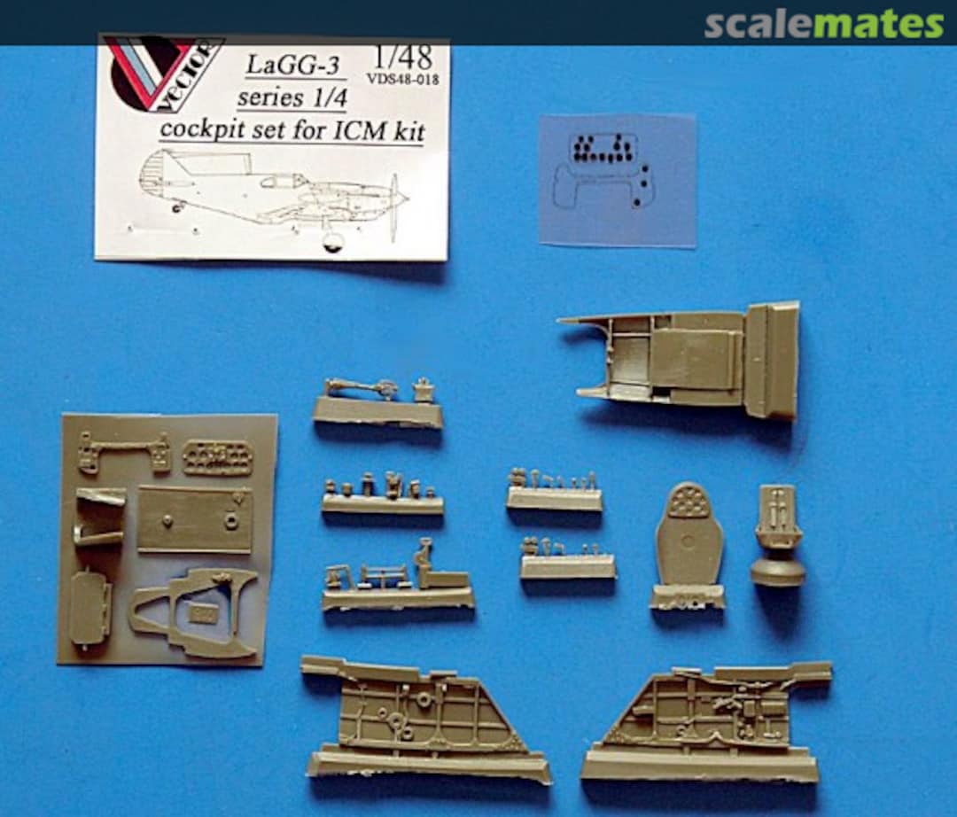 Boxart LaGG-3 Serie 1-4 cockpit set VDS48018 Vector