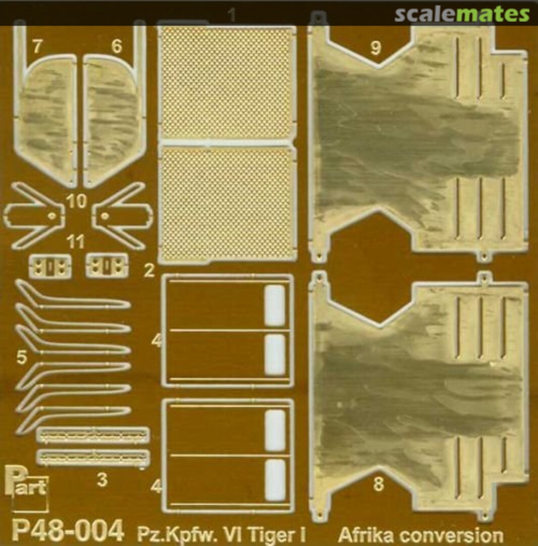 Boxart Tiger I Afrika Korps conversion P48-004 Part