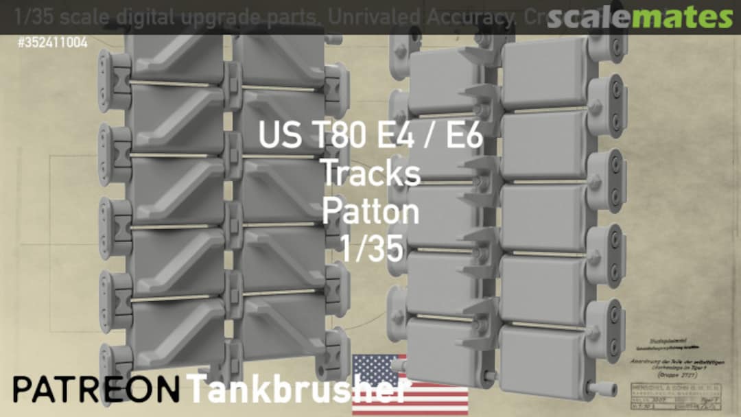 Boxart M48 Patton - T80E4 / E6 352411004 Tankbrusher Scale Modeling