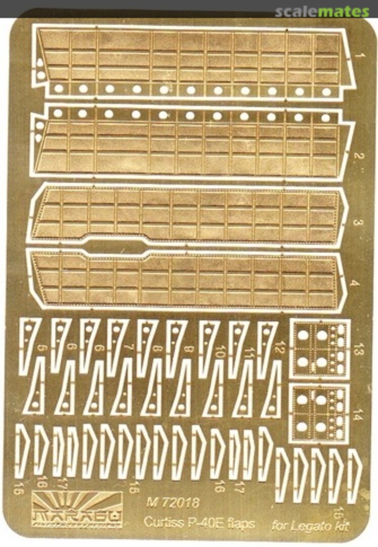 Boxart Curtiss P-40E Flaps M72018 Marabu