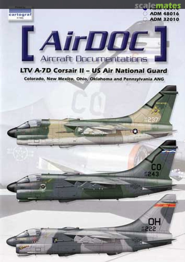 Boxart LTV A-7D Corsair II US Air National Guard ADM 72016 AirDOC