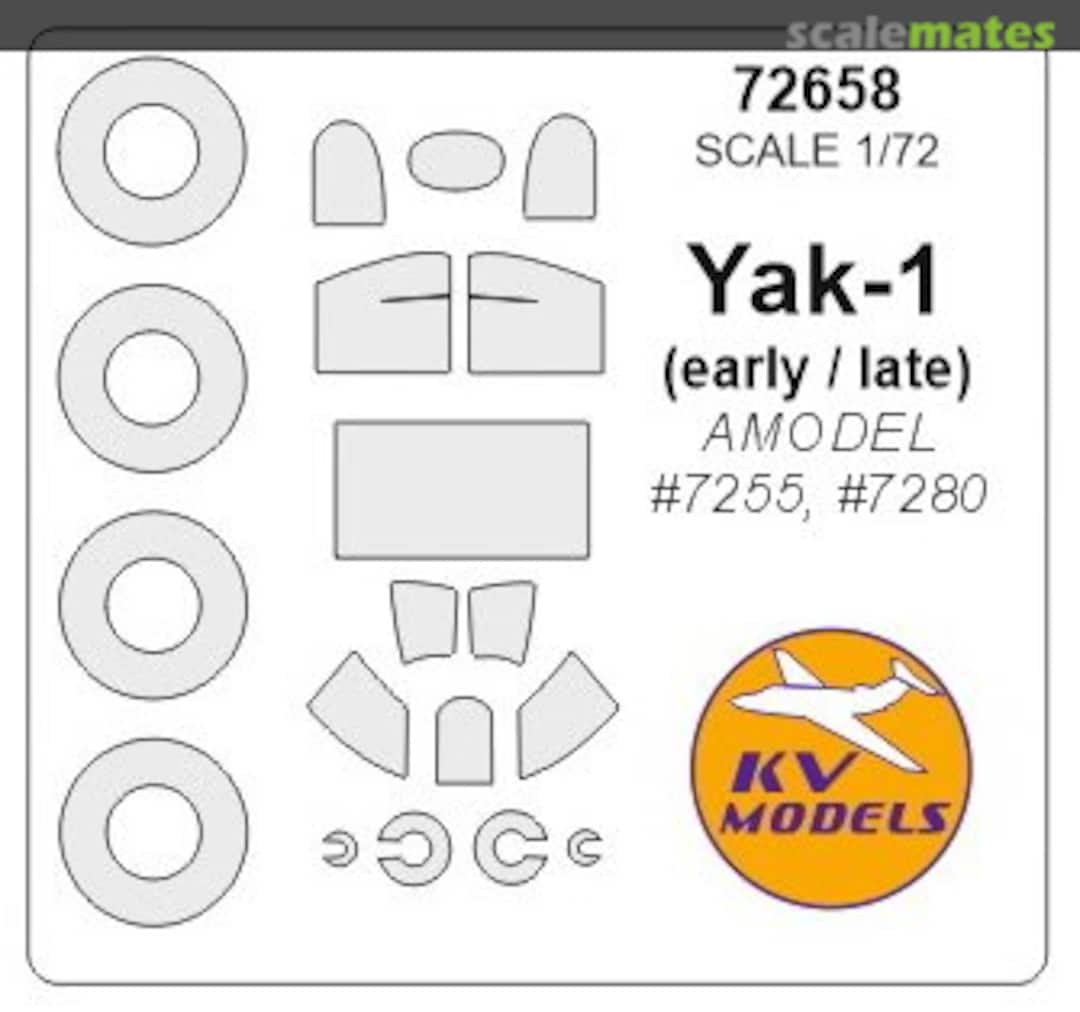 Boxart Yak-1 masks 72658 KV Models