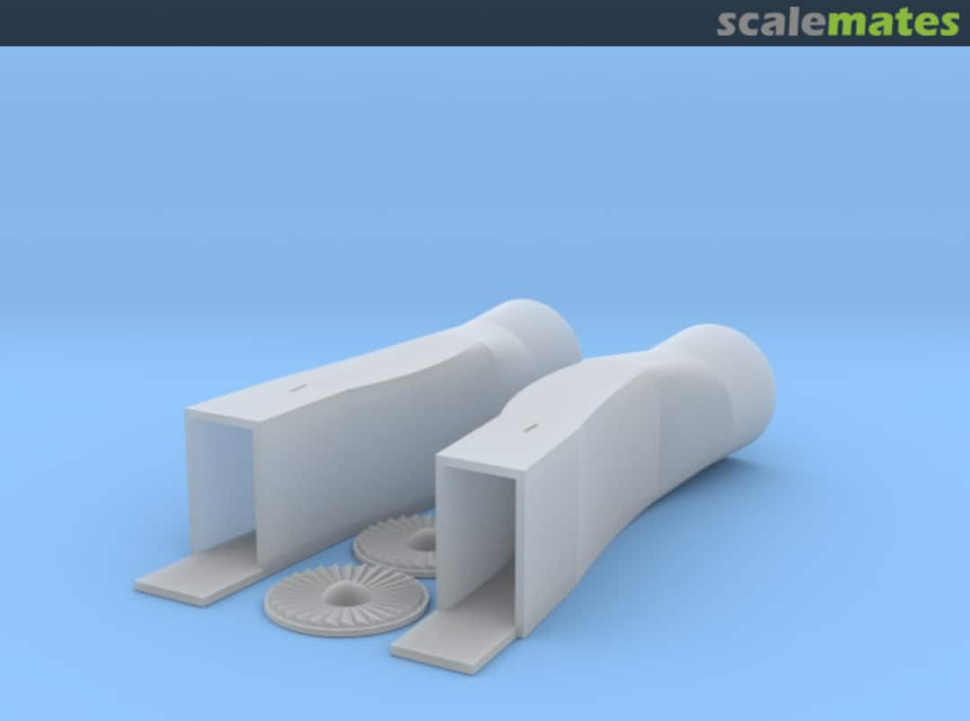 Boxart MiG-25 Intake Trunks WND5TKKQ8 Shapeways