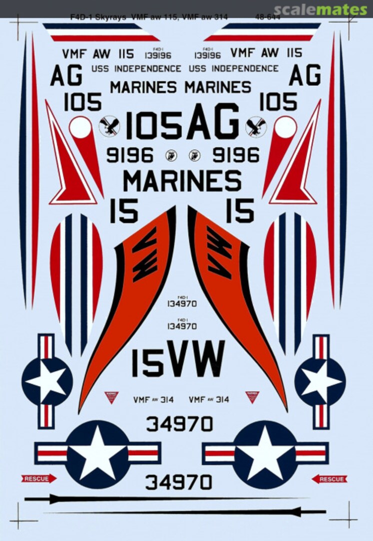 Boxart Douglas F4D-1 Skyray 48-0644 SuperScale International