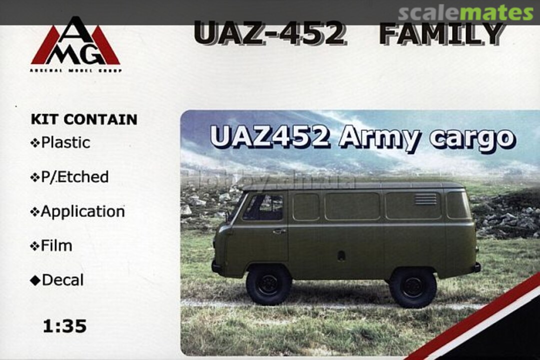 Boxart UAZ-452 army cargo 35409 AMG