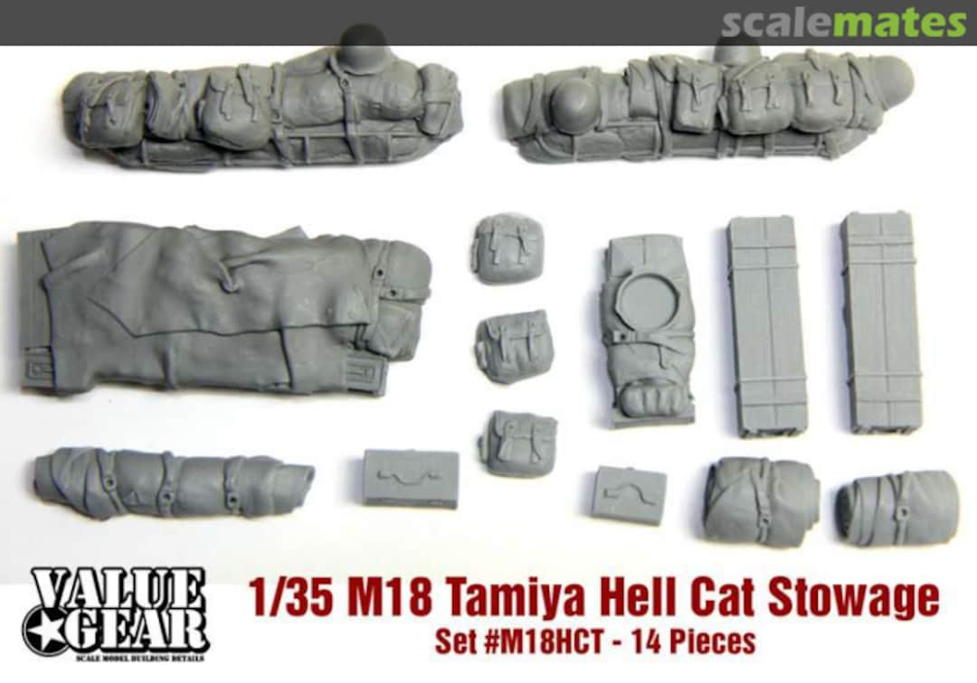 Boxart M18 Stowage Set - fit to Tamiya Kit / 1:35 M18HCT Value Gear