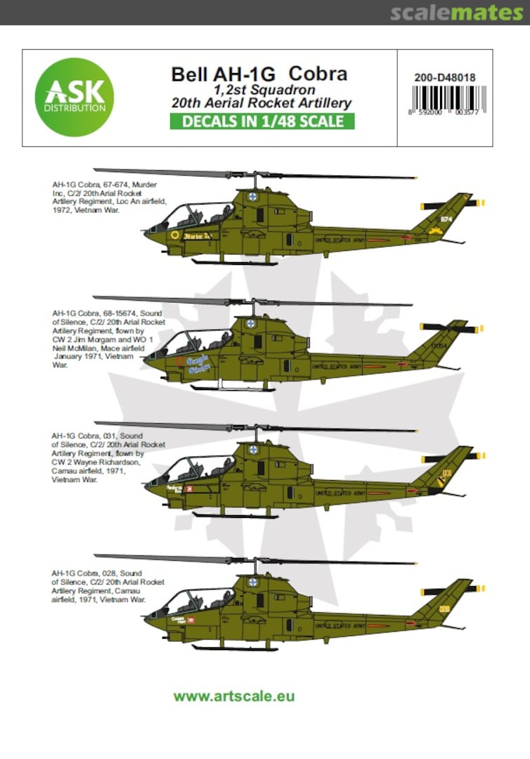 Boxart Bell AH-1G Cobra 200-D48018 ASK