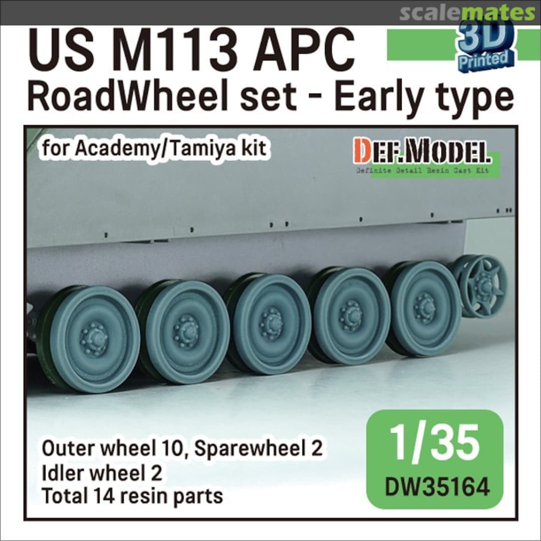 Boxart US M113 APC Roadwheel set DW35164 Def.Model