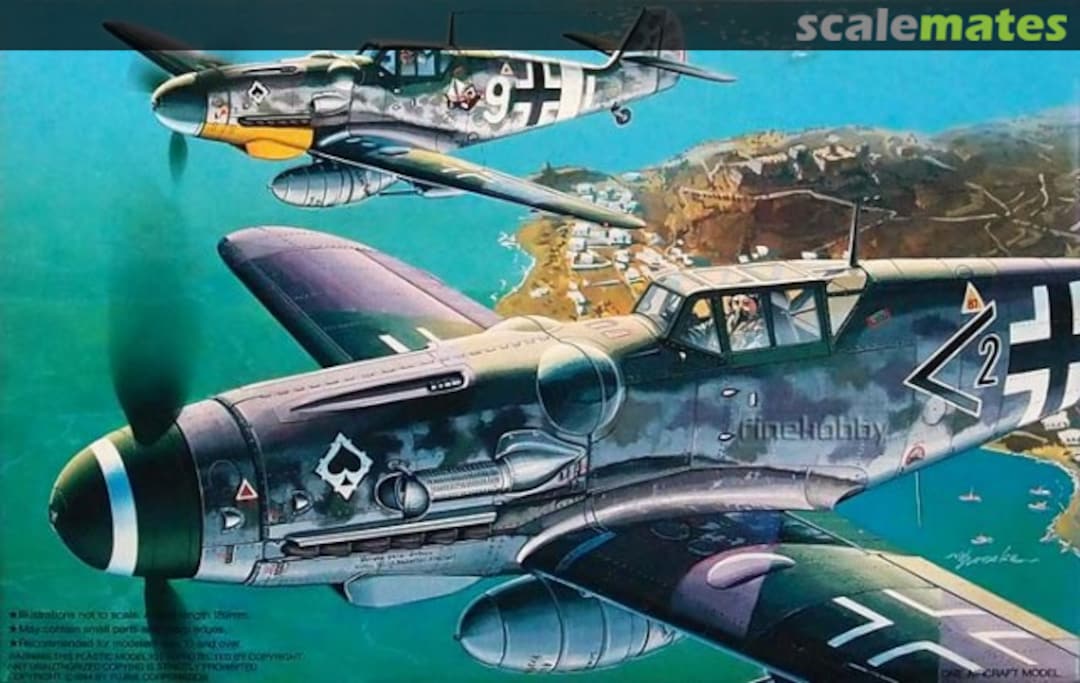 Boxart Messerschmitt Bf109G-6Trop "Tropical PIK-AS" 48010 Fujimi