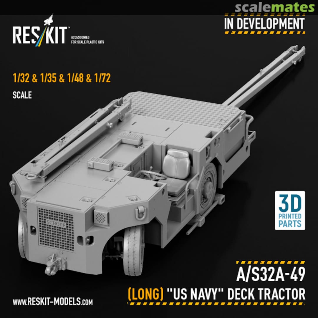 Boxart A/S32A-49 "US Navy" Deck Tractor (Long) TBA ResKit