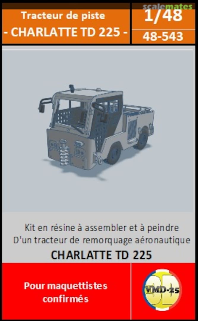 Boxart Tracteur de piste "CHARLATTE TD 225" 48-543 VMD25_3D