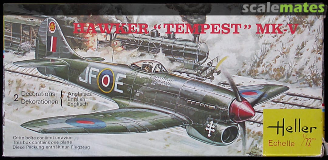 Boxart Hawker "Tempest" Mk-V 159 Heller