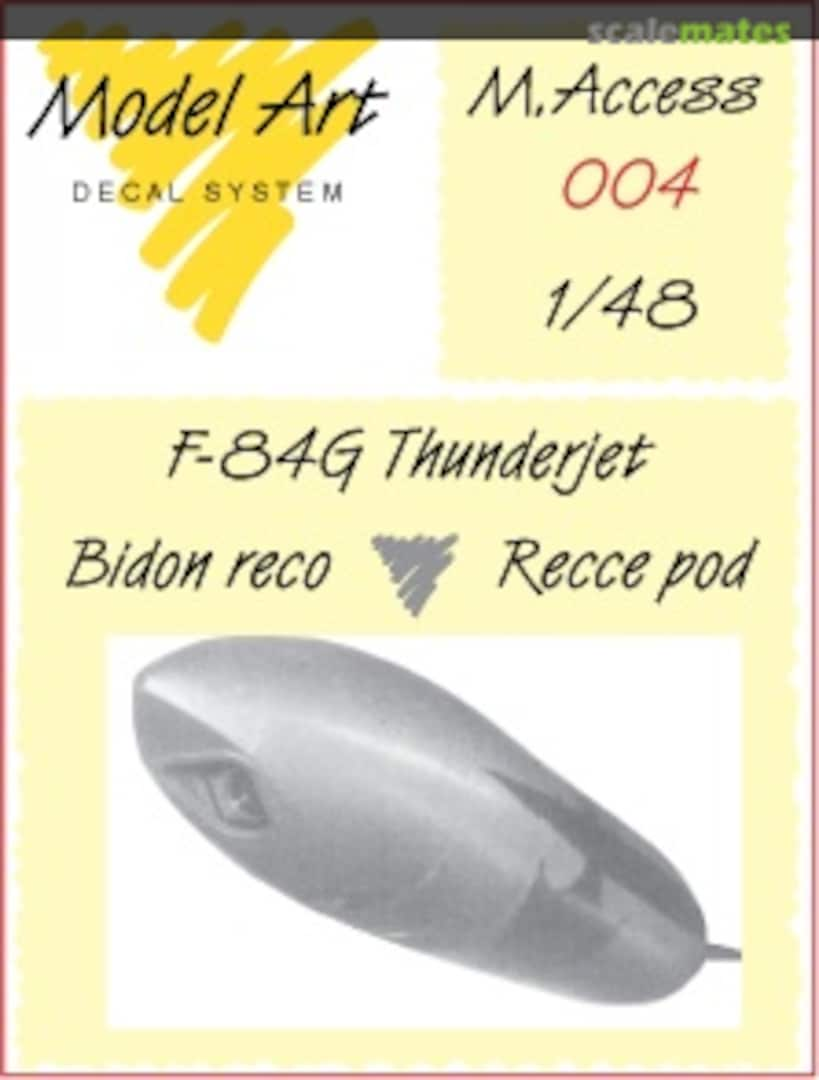 Boxart F-84G Recce Pod M.Access 004 Model Art Decal System