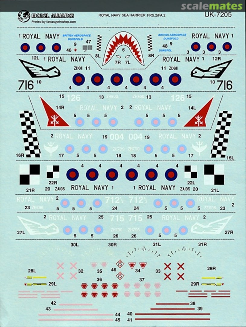 Boxart BAe Sea Harrier FRS.2/FA.2 MA-72107 Model Alliance