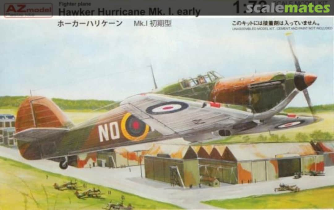 Boxart Hawker Hurricane Mk.I early AZ7257 AZmodel