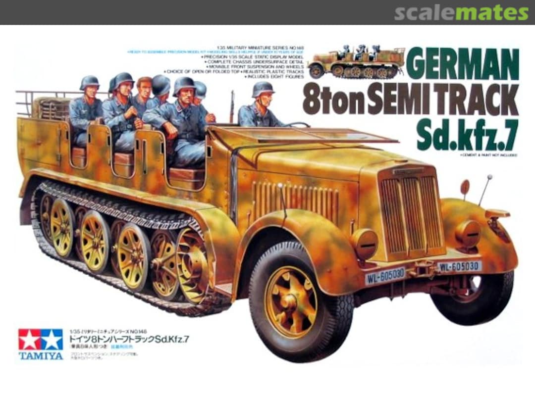 Boxart 8 ton Semi Track Sd.kfz.7 35148 Tamiya