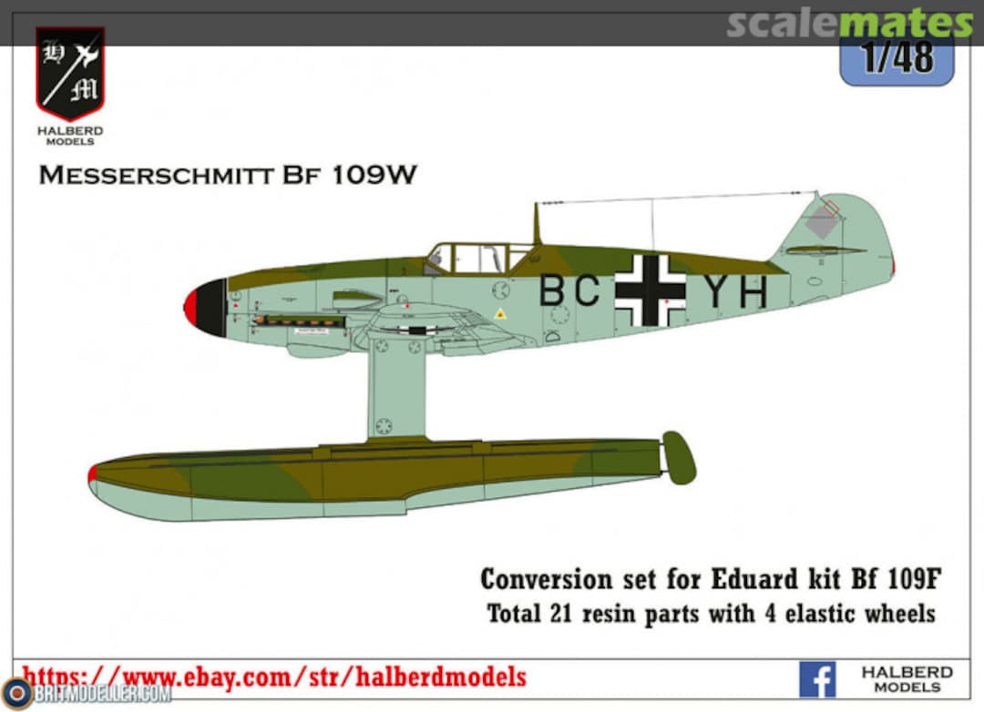 Boxart Messerschmitt Bf.109W Conversion 109W-conv Halberd Models