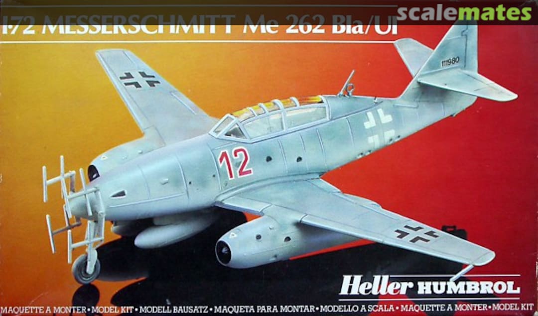 Boxart Messerschmitt Me 262 B1a/U1 80233 Heller Humbrol