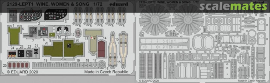 Boxart Wine, Women & Song (B-26B/C Marauder) PE-Set 2129-LEPT Eduard