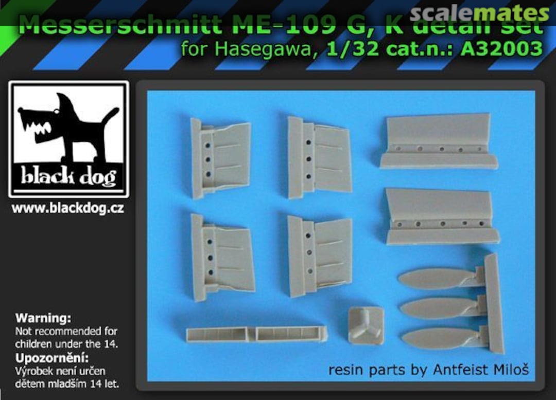 Boxart Messerschmitt Me-109 G,K A32003 Black Dog