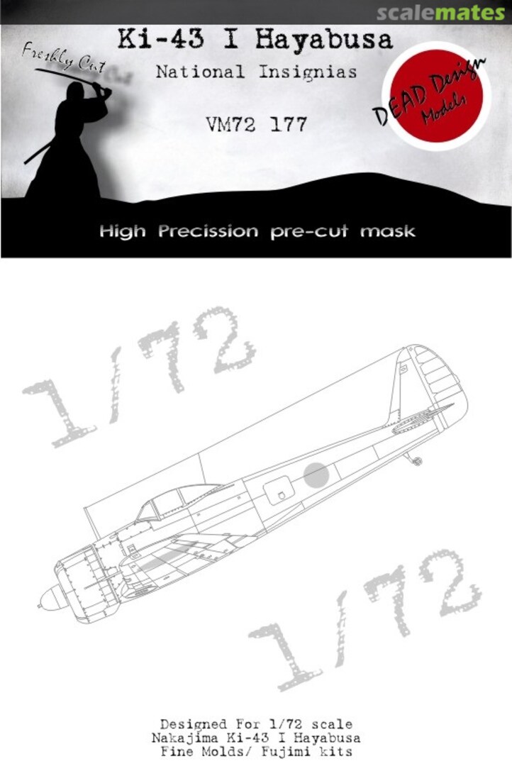 Boxart Ki-43 I Hayabusa National Insignias VM72177 DEAD Design Models