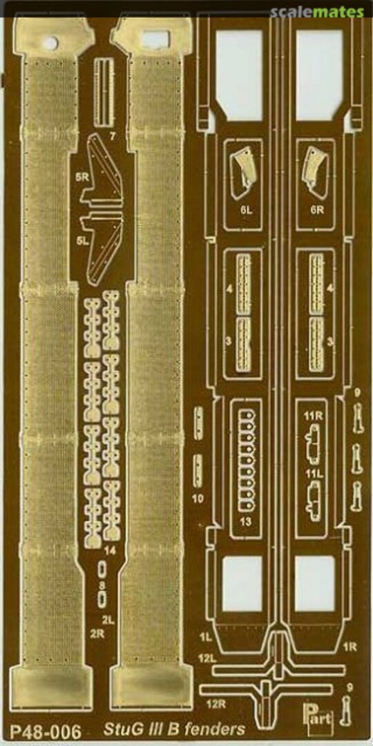 Boxart Stug III Ausf. B fenders P48-006 Part