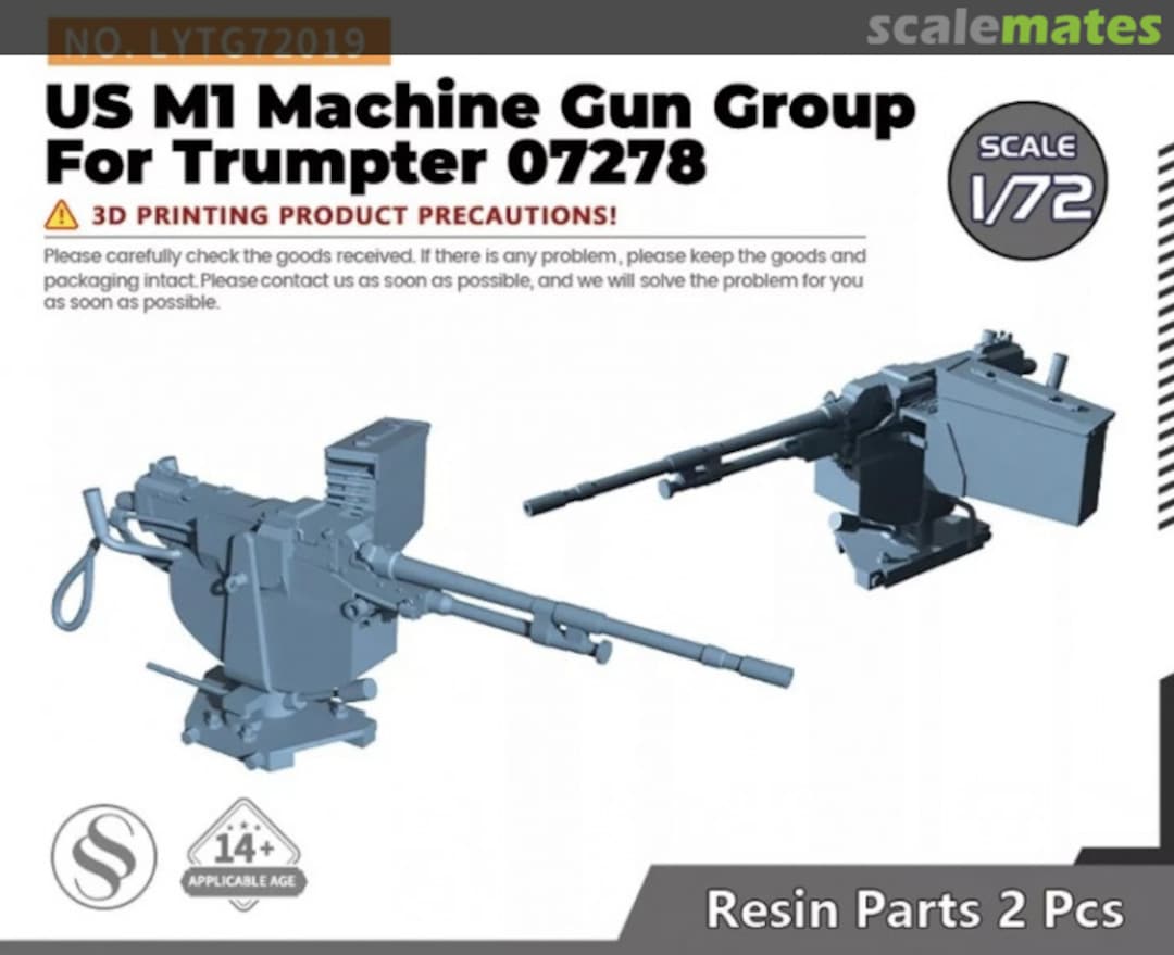 Boxart US M1 Machine Gun Group LYTG72019 Yao's Studio