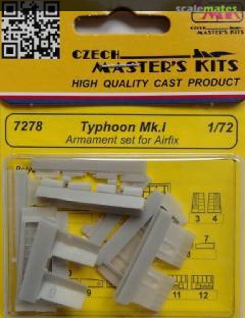 Boxart Typhoon Mk.I-Armament set 7278 CMK